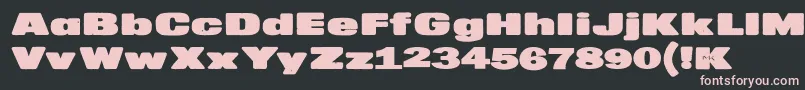 MkaputtExpanded Font – Pink Fonts on Black Background