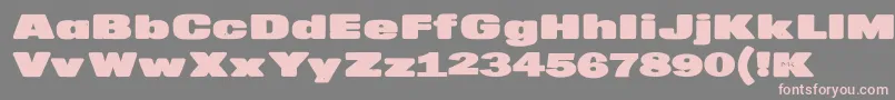 fuente MkaputtExpanded – Fuentes Rosadas Sobre Fondo Gris