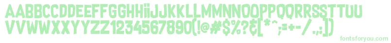 SupersonicRocketship Font – Green Fonts on White Background