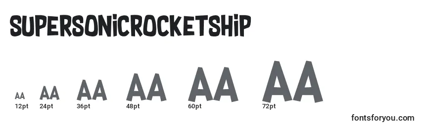 Размеры шрифта SupersonicRocketship