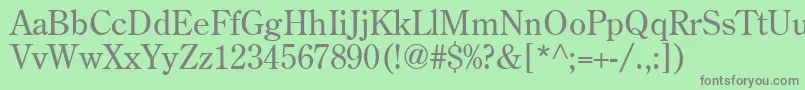 CenturyRetrospectiveSsi Font – Gray Fonts on Green Background