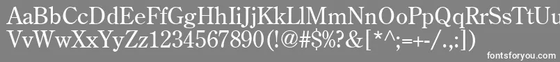 CenturyRetrospectiveSsi Font – White Fonts on Gray Background