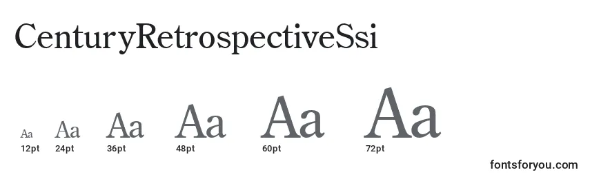 CenturyRetrospectiveSsi Font Sizes