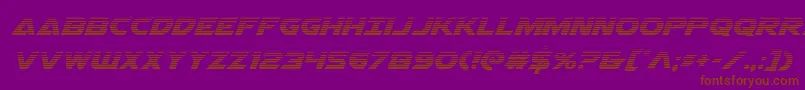 Airstrikegrad Font – Brown Fonts on Purple Background