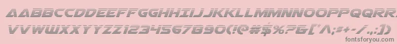 Airstrikegrad-Schriftart – Graue Schriften auf rosa Hintergrund