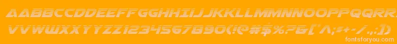 Airstrikegrad Font – Pink Fonts on Orange Background
