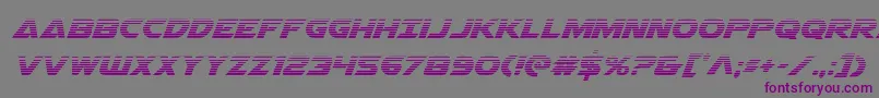 Шрифт Airstrikegrad – фиолетовые шрифты на сером фоне