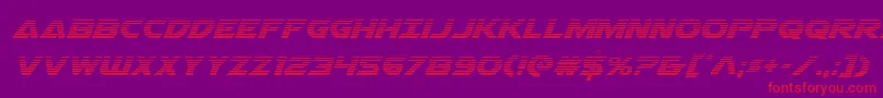 fuente Airstrikegrad – Fuentes Rojas Sobre Fondo Morado