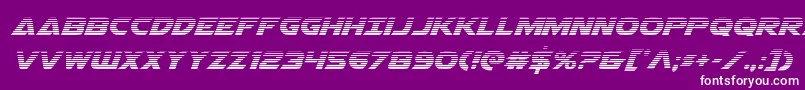 Airstrikegrad Font – White Fonts on Purple Background