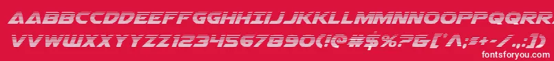 Airstrikegrad Font – White Fonts on Red Background