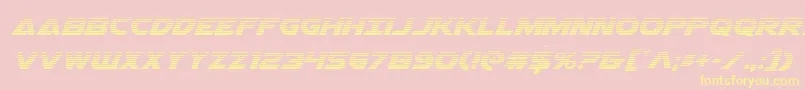 Airstrikegrad Font – Yellow Fonts on Pink Background