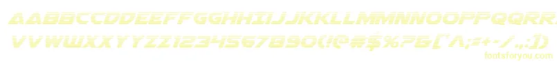 Airstrikegrad Font – Yellow Fonts on White Background