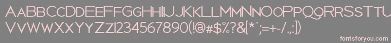 Шрифт Uberlin – розовые шрифты на сером фоне