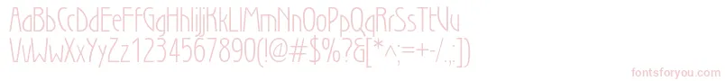 SecessionlightBook Font – Pink Fonts on White Background