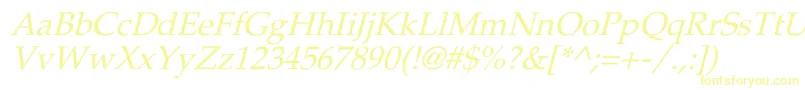 PheasantItalic Font – Yellow Fonts