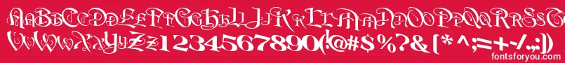 BeavertonRegularTtnorm Font – White Fonts on Red Background
