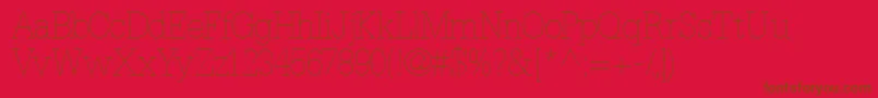 Installationlightssk Font – Brown Fonts on Red Background