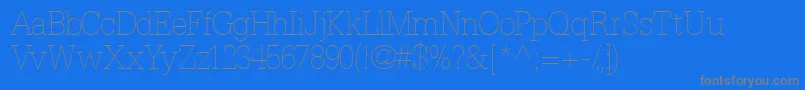 Installationlightssk Font – Gray Fonts on Blue Background