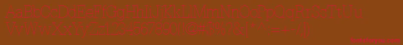 Installationlightssk Font – Red Fonts on Brown Background