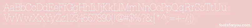 Installationlightssk Font – White Fonts on Pink Background