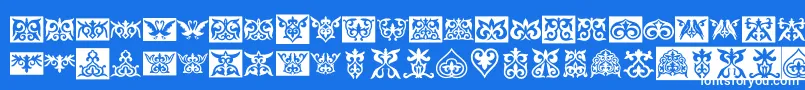 Prt Font – White Fonts on Blue Background