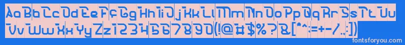 CrumbleInverse Font – Pink Fonts on Blue Background