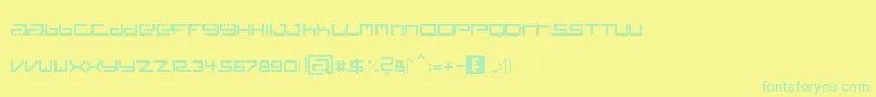 Шрифт TistoFont – зелёные шрифты на жёлтом фоне