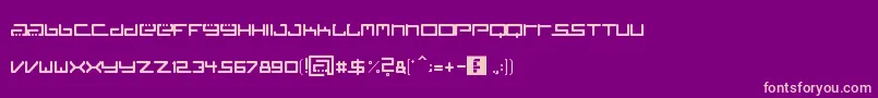 TistoFont Font – Pink Fonts on Purple Background
