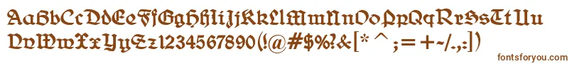 BelweGotisch Font – Brown Fonts on White Background