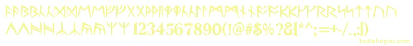 UltimaRunesAllCaps Font – Yellow Fonts