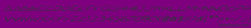 Jetech2i Font – Black Fonts on Purple Background