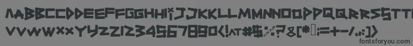 Шрифт Titiktapettf – чёрные шрифты на сером фоне