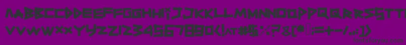 Titiktapettf Font – Black Fonts on Purple Background