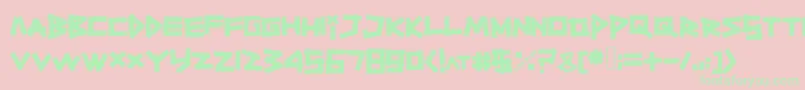 Titiktapettf Font – Green Fonts on Pink Background