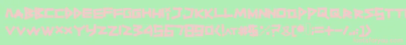 Titiktapettf Font – Pink Fonts on Green Background