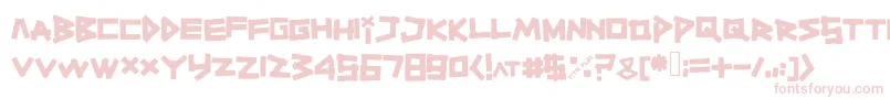 Шрифт Titiktapettf – розовые шрифты