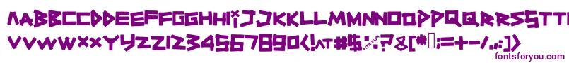 Titiktapettf-fontti – violetit fontit