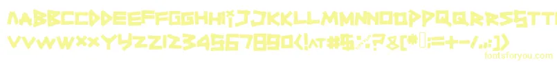 Шрифт Titiktapettf – жёлтые шрифты