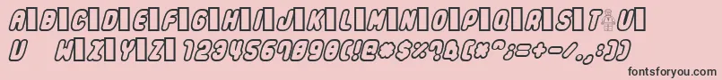 Legothick Font – Black Fonts on Pink Background