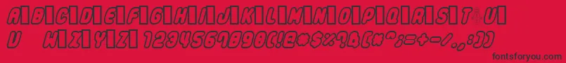 Legothick Font – Black Fonts on Red Background