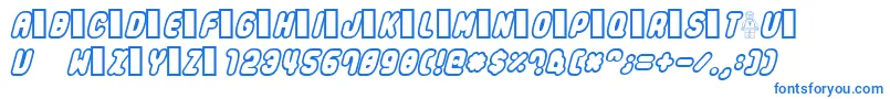 Legothick Font – Blue Fonts on White Background