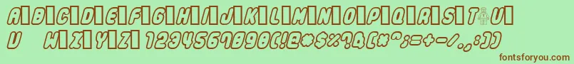 Legothick Font – Brown Fonts on Green Background