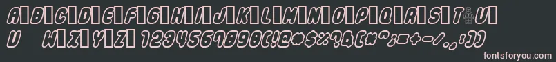 Legothick Font – Pink Fonts on Black Background