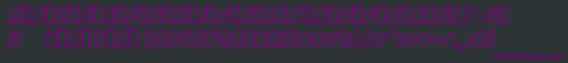 Legothick Font – Purple Fonts on Black Background