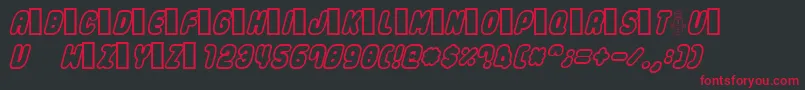Legothick Font – Red Fonts on Black Background