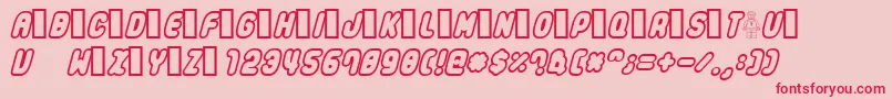 Legothick Font – Red Fonts on Pink Background