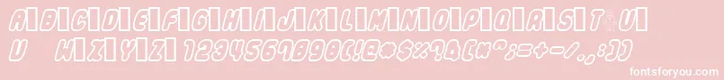 Legothick Font – White Fonts on Pink Background