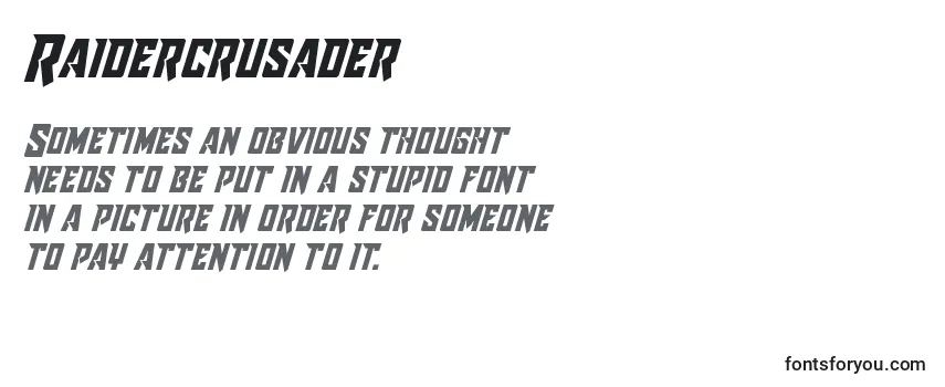 Шрифт Raidercrusader