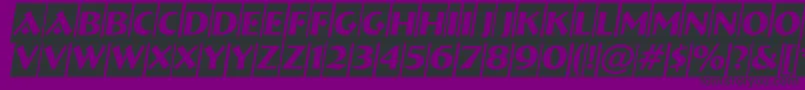 ABremencmobl Font – Black Fonts on Purple Background