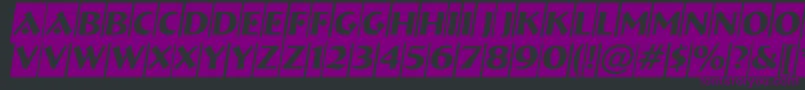 ABremencmobl-Schriftart – Violette Schriften auf schwarzem Hintergrund
